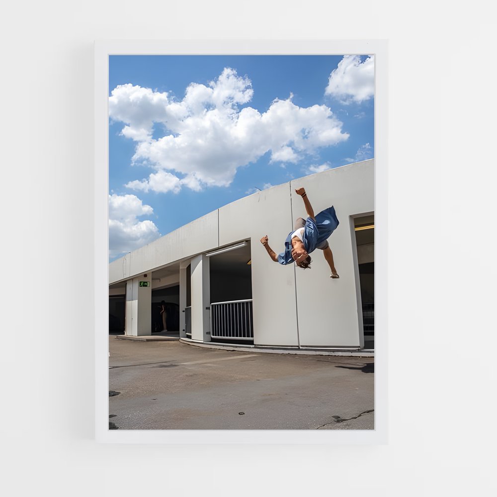 Poster Trickster de l'Asphalte – affiche Parkour et freerun (vue 3)